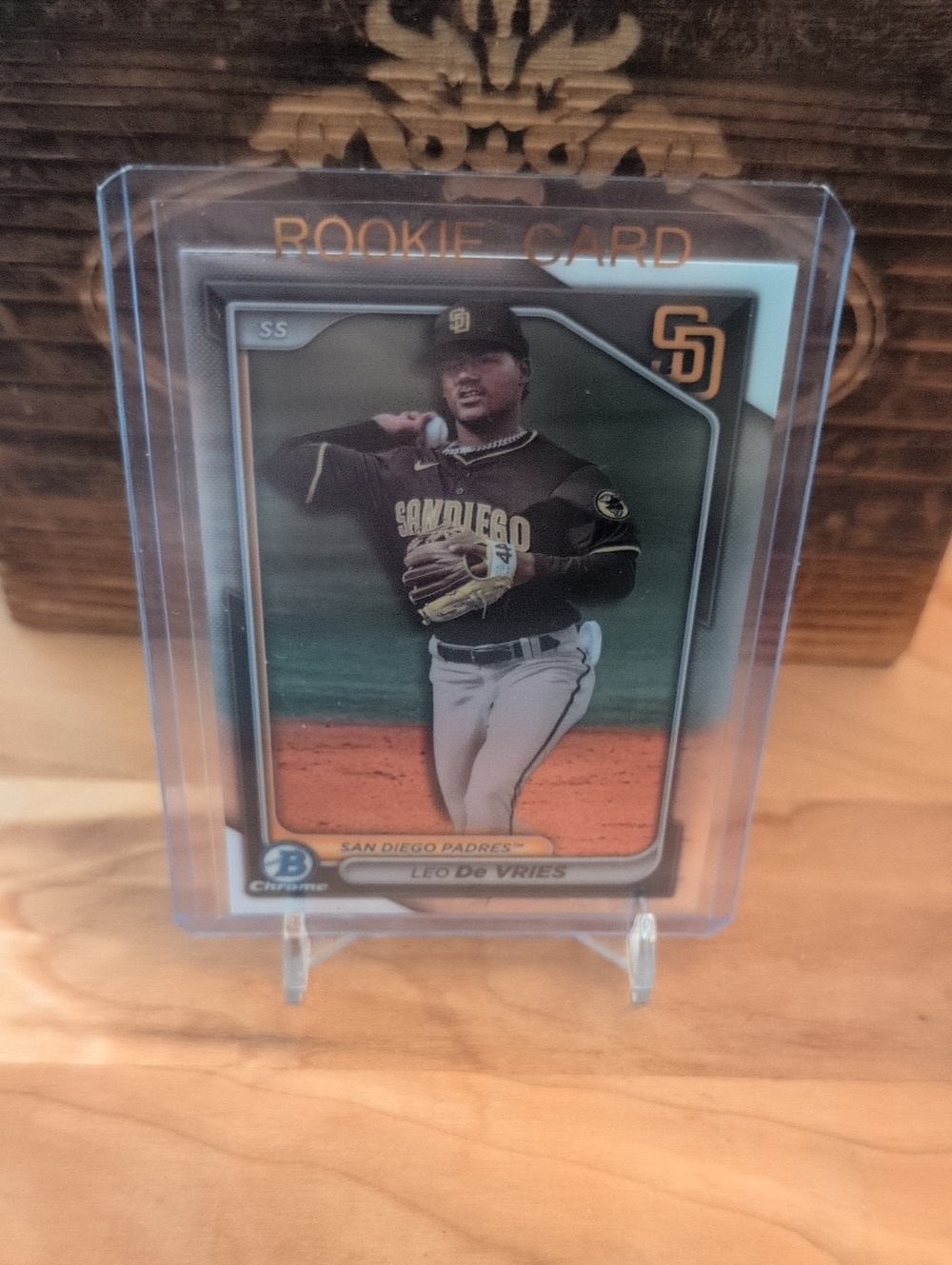 2025 Bowman Chrome Leo De Vries Prospect Rookie Card Padres Athletics